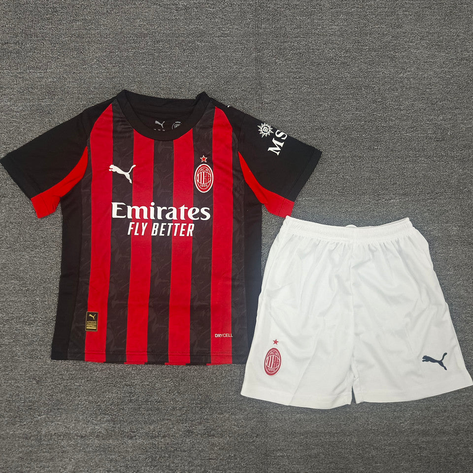 Maillot+Short AC Milan 2025/26 Domicile Enfant