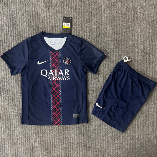 Maillot + Short Paris SG 2025/26 Domicile Enfant